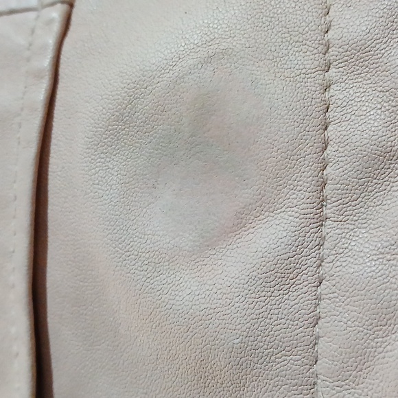 💕 Slate & Willow Pink Leather Moto Jacket – Blush Biker Chic Size M 🏍️✨